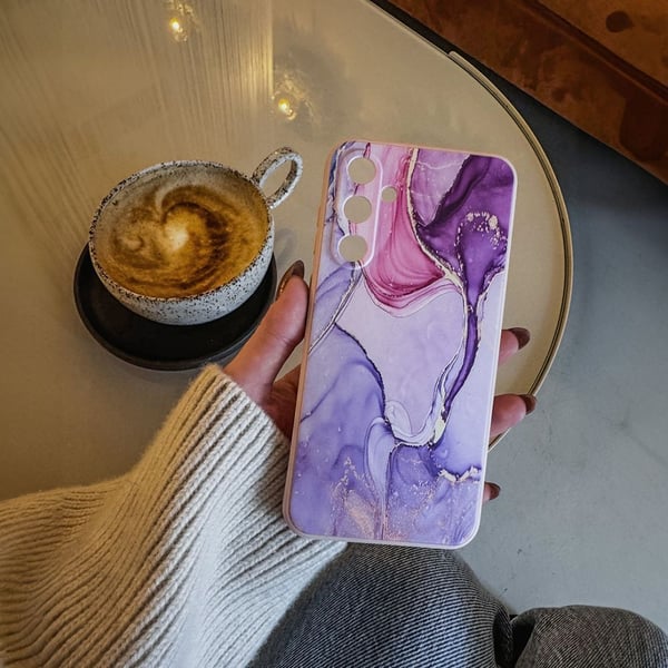 Samsung Galaxy S25 FE Cover Icon Pink Marble