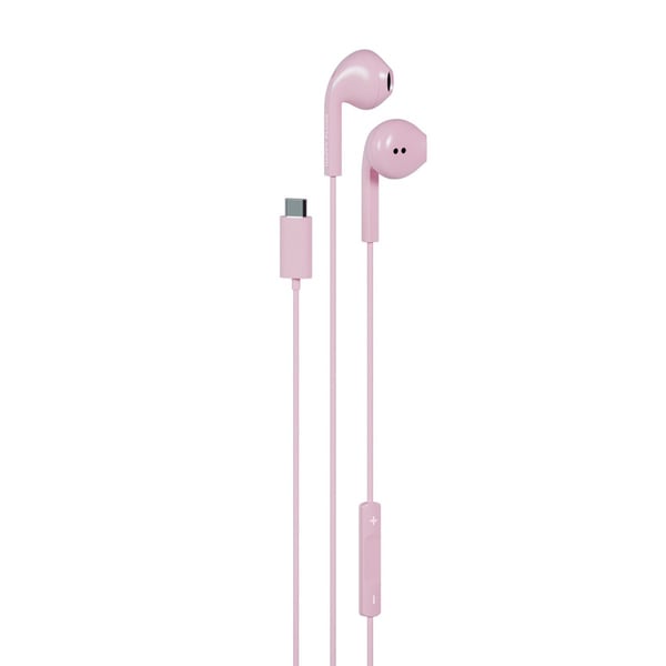 Trådade Hörlurar USB-C Rosa