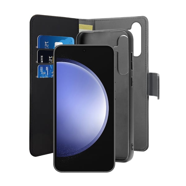 Samsung Galaxy S23 FE Cover Wallet Aftagelig 2 i 1 Sort
