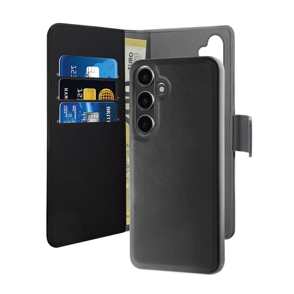 Samsung Galaxy S24 Plus Cover Wallet Aftagelig 2 i 1 Sort