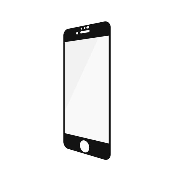 iPhone 6/6S/7/8/SE Näytönsuoja Koteloystävällinen Musta