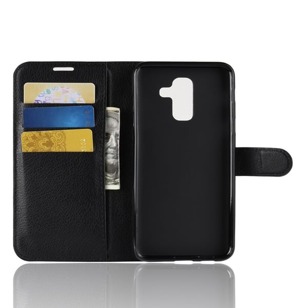 Samsung Galaxy A6 2018 Wallet Case Kort Slot Sort