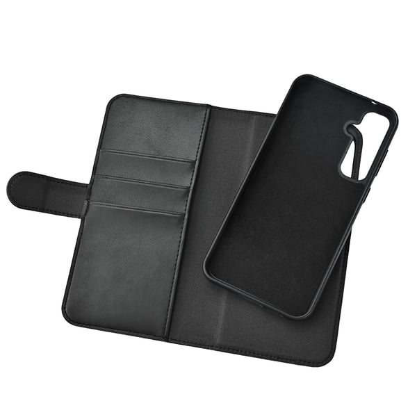 Samsung Galaxy S23 FE Cover 2-i-1 Vegansk Læder Sort