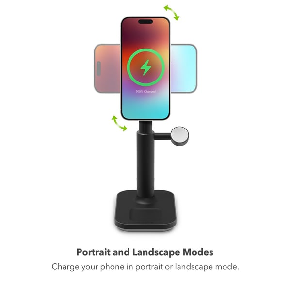 Trådløs lader 3-i-1 uttrekkbar MagSafe-stand