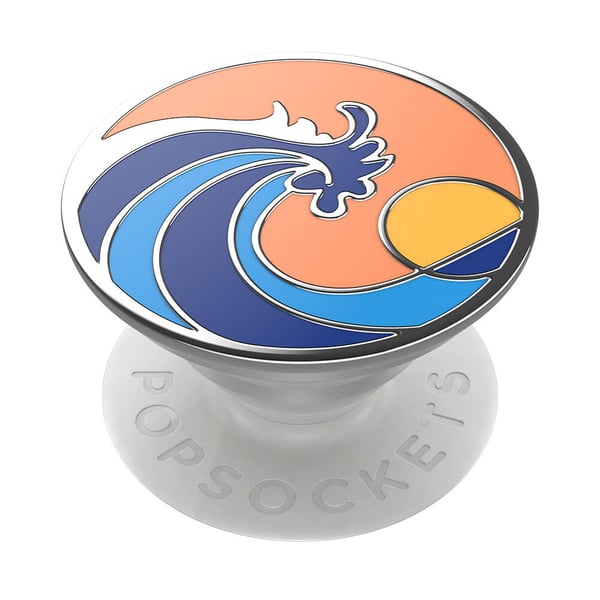 PopGrip Enamel Ride The Wave Coral