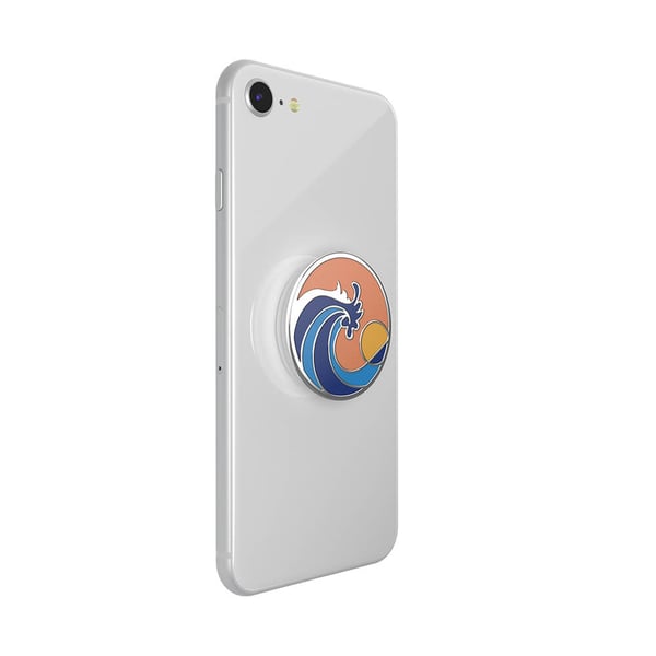 PopGrip Enamel Ride The Wave Coral
