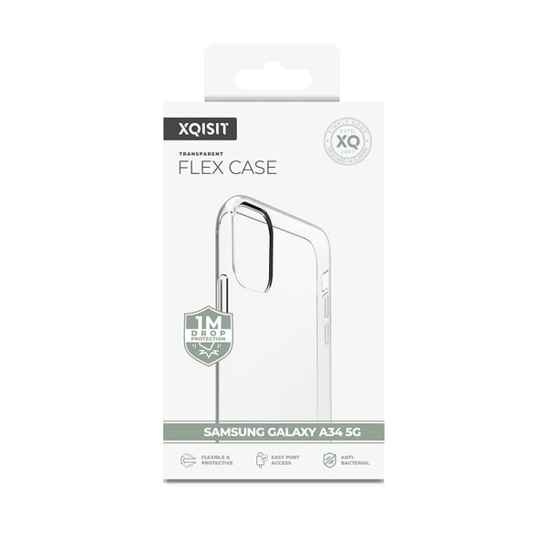 Samsung Galaxy A34 5G -kotelo Flex Case Läpinäkyvä
