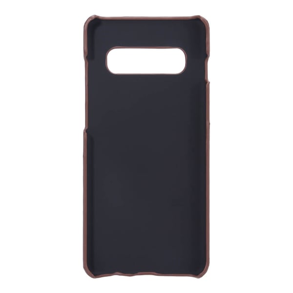Samsung Galaxy S10 Plus -kotelo korttipaikalla, ruskea