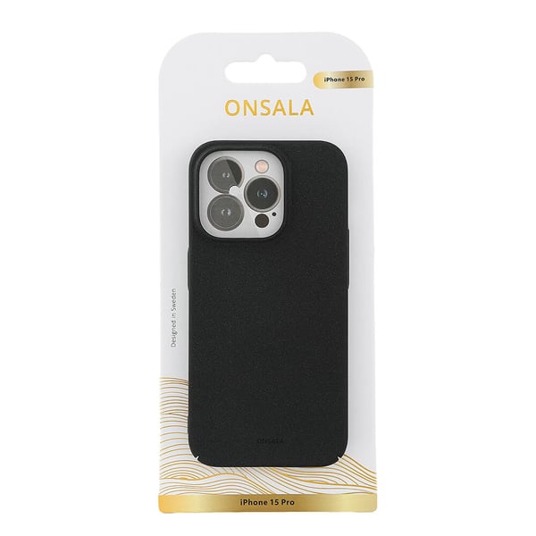 iPhone 15 Pro Deksel Ultraslim Sand Burst Svart