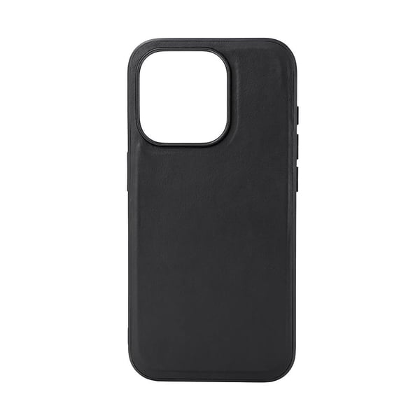 iPhone 15 Pro Skal Äkta läder MagSeries Svart