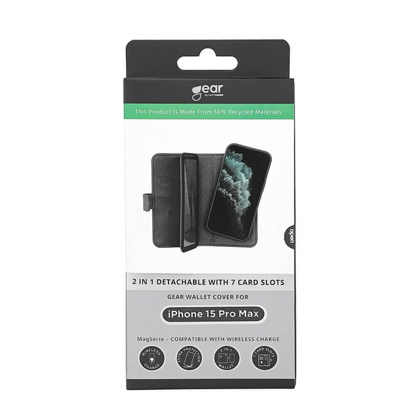 iPhone 15 Pro Max Deksel 7 Kortspor Avtakbart Etui MagSeries B