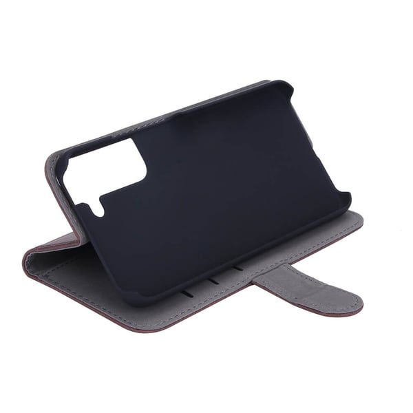 Samsung Galaxy S22 Plus Deksel Mobil Lommebok Nubuck Brun