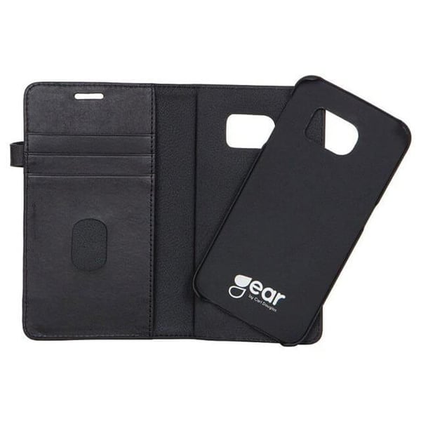 Samsung Galaxy S6 Edge Cover 2i1 Magnetisk Etui Sort