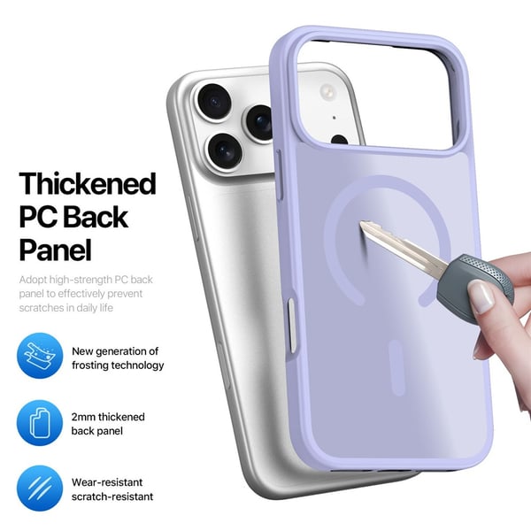 iPhone 17 Pro Max Deksel Yind Series MagSafe Lilla