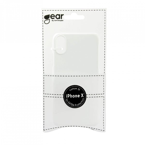 iPhone X/Xs Cover Hård Plast Hvid