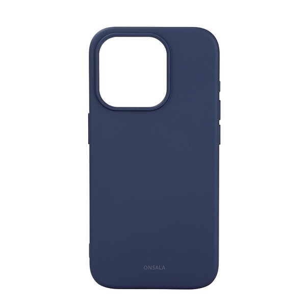 iPhone 15 Pro -kuori Silikoni Touch MagSeries Tumman Sininen