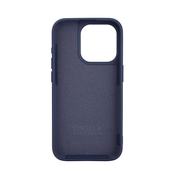 iPhone 15 Pro -kuori Silikoni Touch MagSeries Tumman Sininen