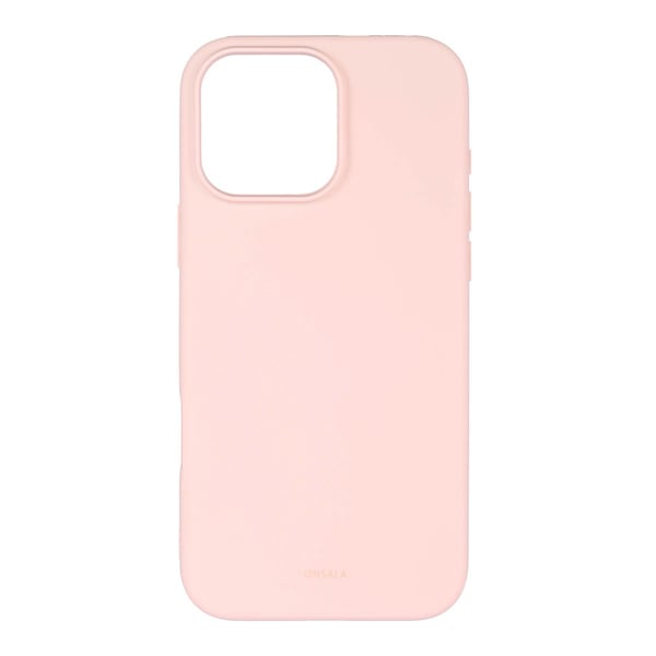 iPhone 16 Pro Max -kuori, silikoni, Chalk Pink