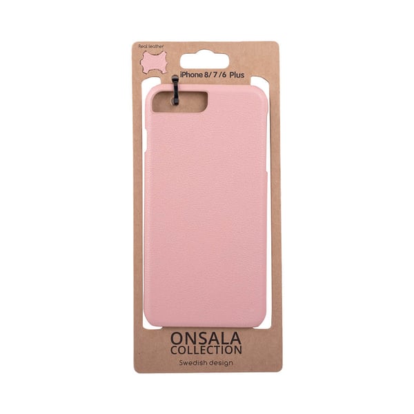 iPhone 6/6S Plus/iPhone 7 Plus/iPhone 8 Plus Skal Äkta Läder Ros