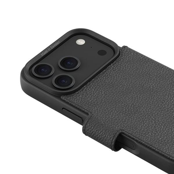 iPhone 17 Pro Max Kuori Pyöreä Lompakko Musta