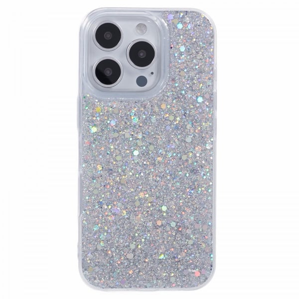 iPhone 16 Pro Deksel Sparkle Series Stardust Sølv