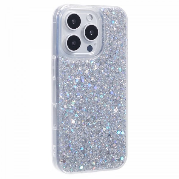 iPhone 16 Pro Max Deksel Sparkle Series Stardust Sølv