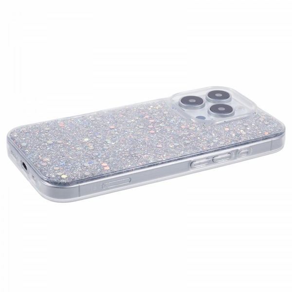 iPhone 16 Pro Max Deksel Sparkle Series Stardust Sølv