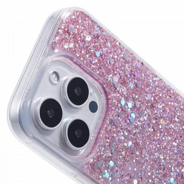 iPhone 16 Pro Max Deksel Sparkle Series Blossom Pink