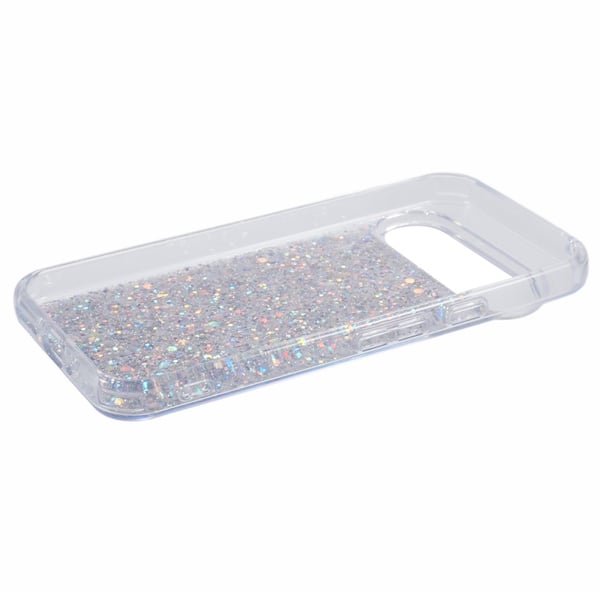 Google Pixel 9/Pixel 9 Pro Cover Sparkle Series Stardust Sølv