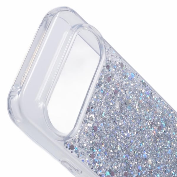 Google Pixel 9/Pixel 9 Pro Cover Sparkle Series Stardust Sølv