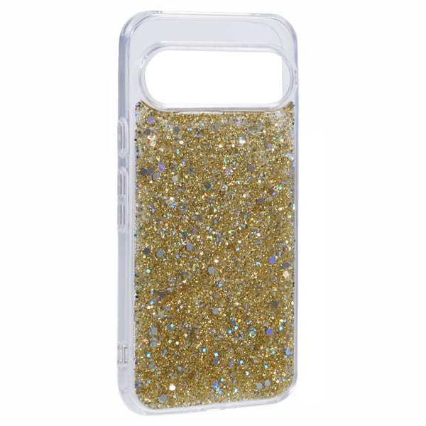 Google Pixel 9 / Pixel 9 Pro Kuori Sparkle Series Sitriini Kulta