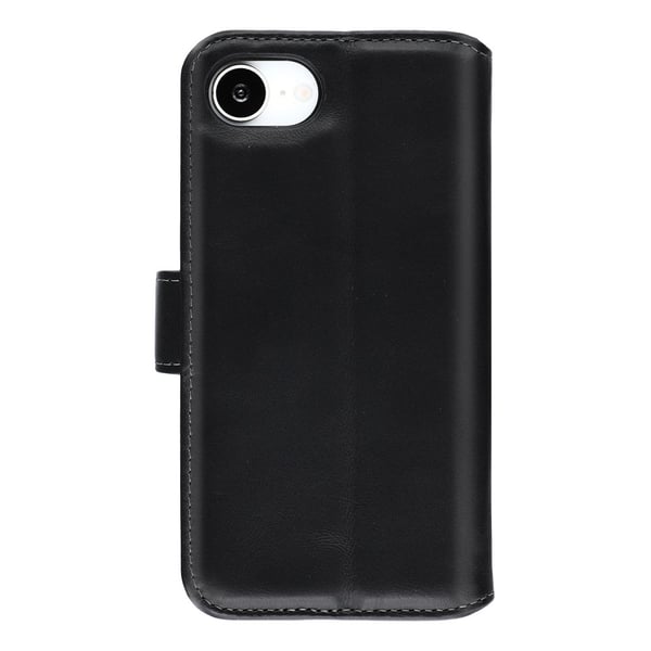 iPhone 16e/17e -suojakuori Essential Leather Raven Black