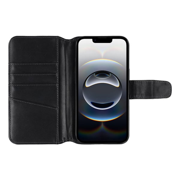 iPhone 16e/17e -suojakuori Essential Leather Raven Black