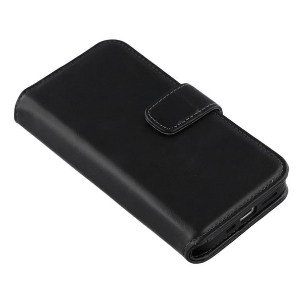 iPhone 16e/17e -suojakuori Essential Leather Raven Black