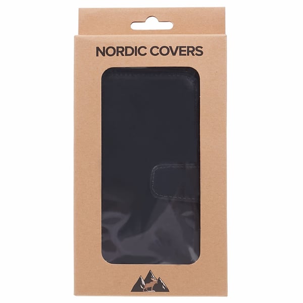 iPhone 16e/17e -suojakuori Essential Leather Raven Black