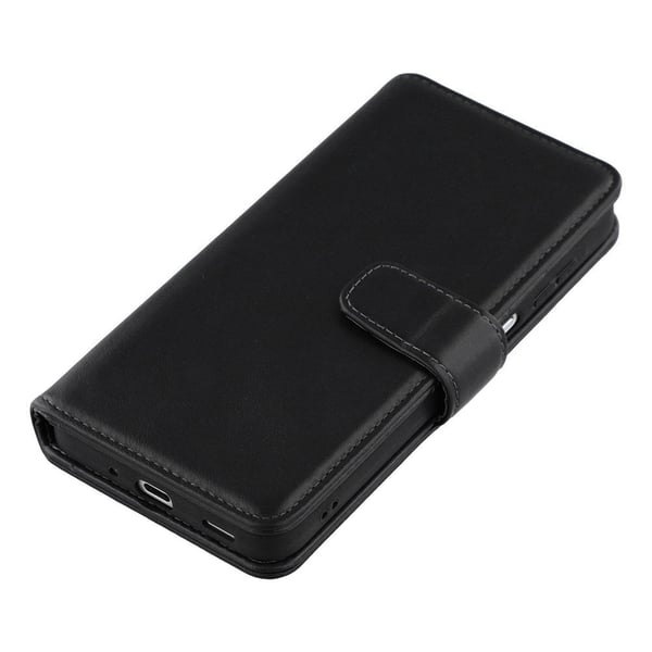 Samsung Galaxy A16 Cover Essential Læder Ravnesort