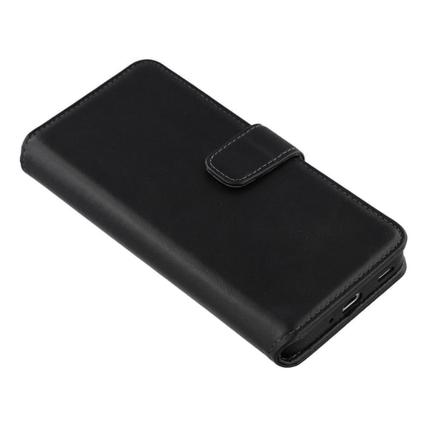 Samsung Galaxy A16 Cover Essential Læder Ravnesort