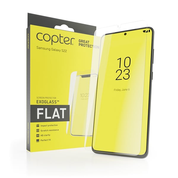 Samsung Galaxy S22 Skjermbeskytter Exoglass Flat