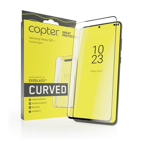 Samsung Galaxy S22 Plus Skjermbeskytter Exoglass Curved