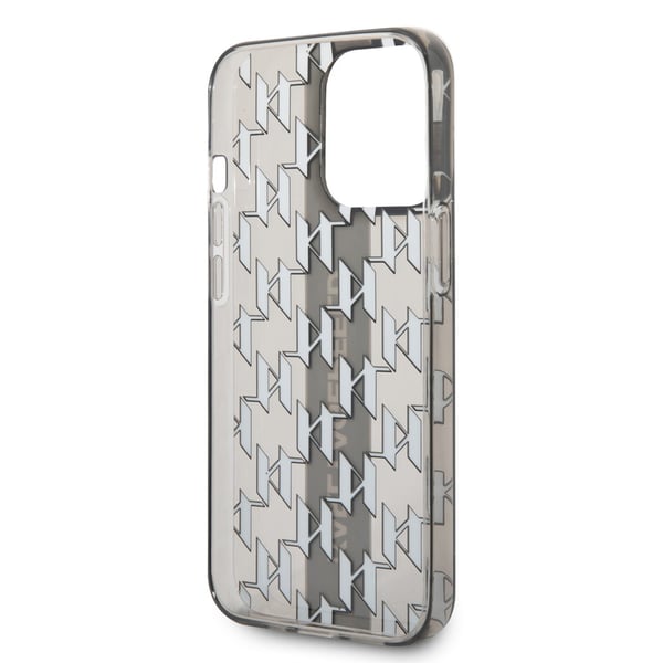 iPhone 14 Pro Deksel Monogram Vertikal Stripe Svart
