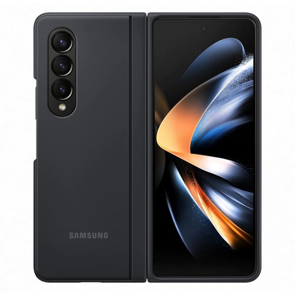 Original Galaxy Z Fold 4 Cover Slankt Stående Cover Sort