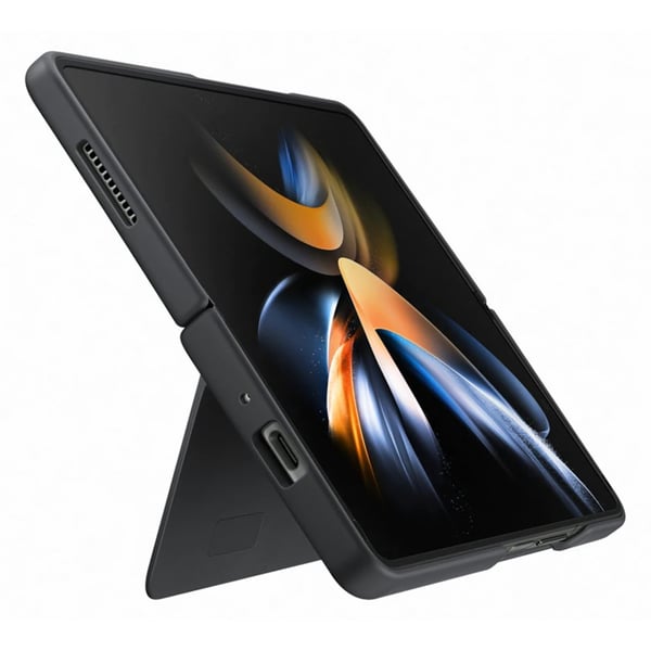 Original Galaxy Z Fold 4 Deksel Slim Stående Cover Svart