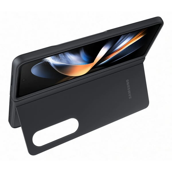 Original Galaxy Z Fold 4 Deksel Slim Stående Cover Svart