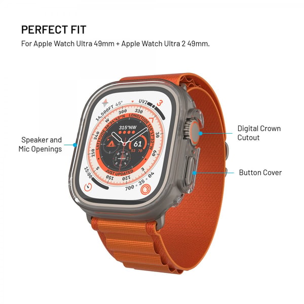 Apple Watch Ultra 49 mm deksel med innebygd skjermbeskytter PURE