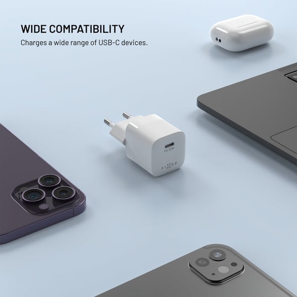 Laturi Mini PD 30W GaN USB-C Valkoinen