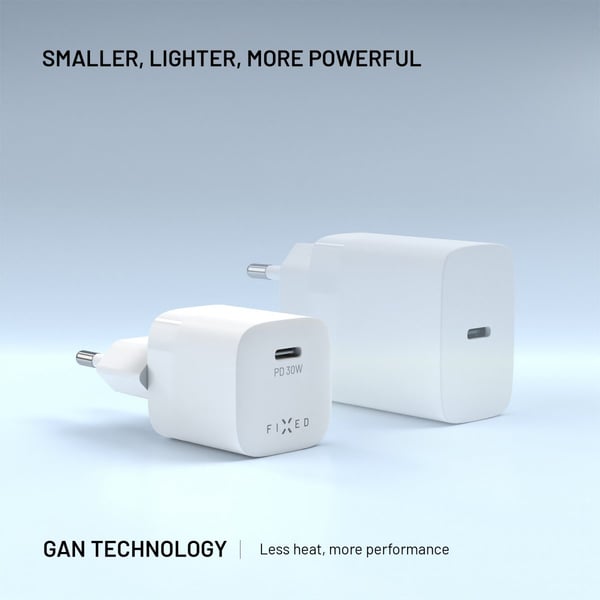 Laturi Mini PD 30W GaN USB-C Valkoinen
