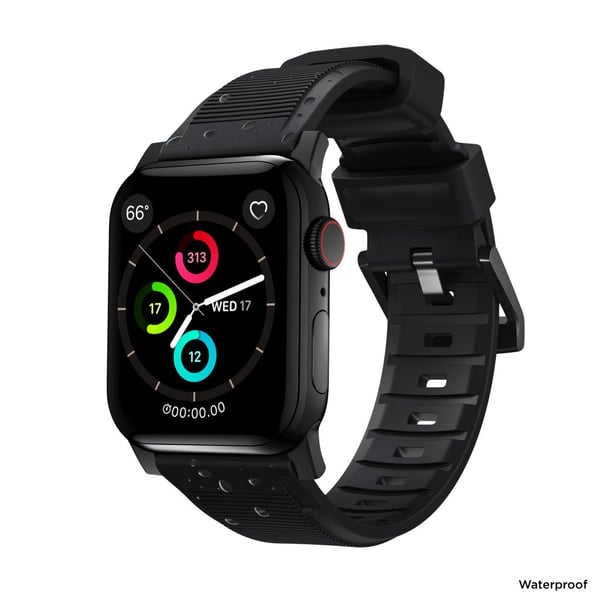 Apple Watch 38/40/41/42mm Reim Robust Reim Svart Maskinvare Svart