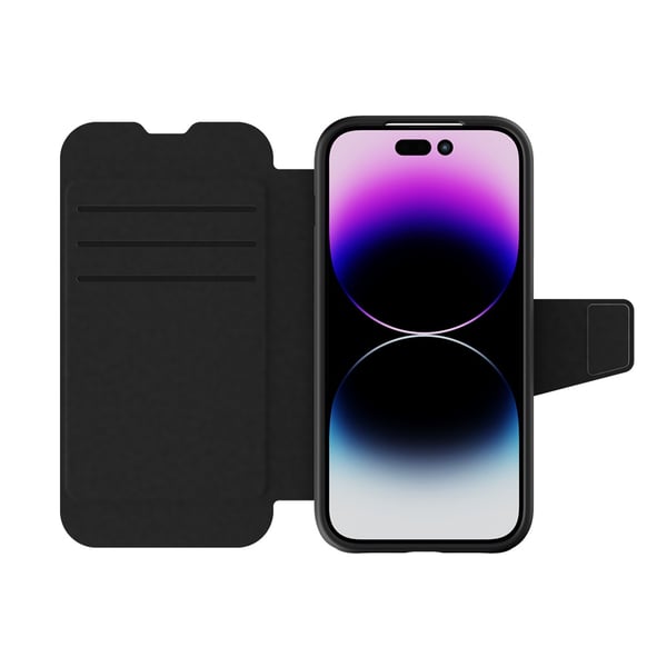 iPhone 14 Pro -kuori Evo Lite Wallet, musta