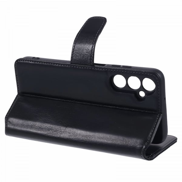 Samsung Galaxy A05s Cover Essential Læder Ravnesort