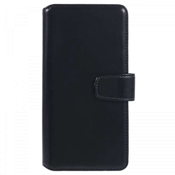 Samsung Galaxy A15 Cover Essential Læder Ravnesort